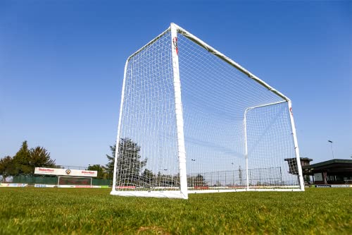 POWERSHOT® Fußballtor 5 x 2 m - 100% WETTERFEST - mit Klicksystem - uPVC (5 x 2 m mit Tasche)