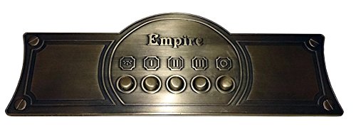 Exklusive Designer Dunstabzugshaube 90cm/Wandhaube aus Modellreihe EMPIRE/ 910m³/h /Kaminhaube Elfenbein – Empire/Griff – Bronze/Abzugshaube/Esse /antik Flair/Inkl.Umluftset/Abluft Umluft/UVP 850 EUR