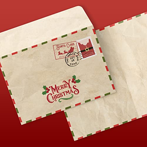 Weihnachtskarten mit Umschlag Set (12 Stück) - A6 Klappkarten für Weihnachten - Christmas Postkarte mit Umschlägen für deine Weihnachtsgrüße - Coole Weihnachtspostkarten mit und ohne Sprüche