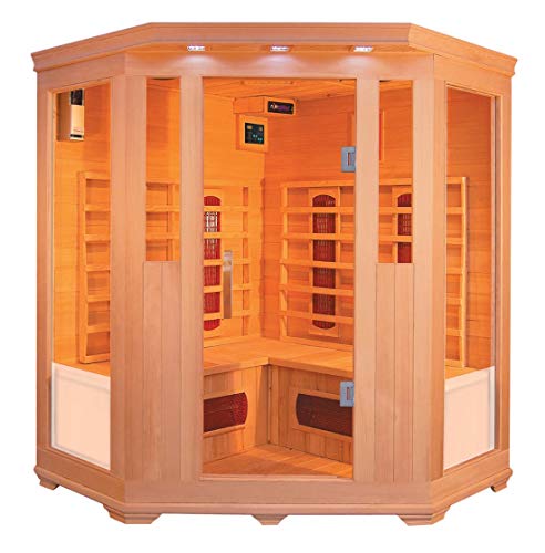 XXL Luxus LED Infrarotsauna Infrarotkabine-Wärmekabine Sauna + Radio USB MP3 .inkl. Lieferung