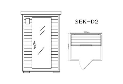 Trade-Line-Partner Infrarotkabine/Wärmekabine/Sauna - ECK ! für 2 Person SONDERAKTION