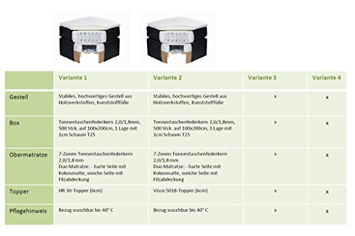 Froschkönig24 Denver Boxspringbett 180x200cm Senf inkl. Motor & motorisierte TV-Halterung, Ausführung:Variante 2