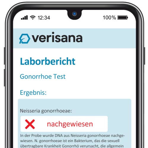 Gonorrhoe Test für Männer – Schneller, einfacher & diskreter Tripper Test – Urin-Probe bequem zu Hause abnehmen – Verisana