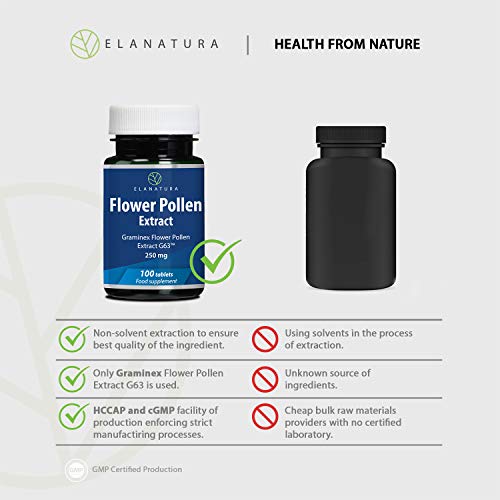 Roggenpollen extrakt (Graminex Flower Pollen Extract), Nahrungsergänzung für Prostata 100 Tabletten