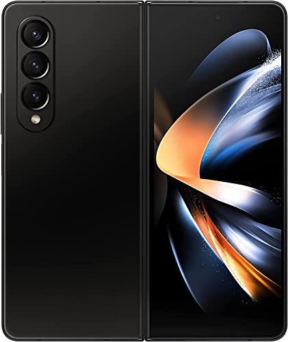 Galaxy Z Fold 4 x Android-Smartphone, 256 GB faltbar, SM-F936N Sim Free Factory Unlocked, Dual-SIM (1 x Nano + 1 x eSIM) Phantom Schwarz [Internationale koreanische Version]