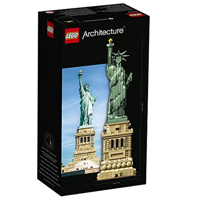 LEGO 21042 Architecture Freiheitsstatue, Modell zum Bauen, New York Souvenir, Weihnachtsgeschenkidee für Sie oder Ihn, Home-Deko, kreative Aktivität