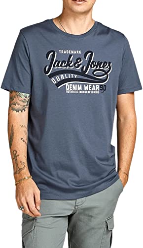 JACK & JONES Herren T Shirt 3er Pack Print Mix Rundhals Tee Regular Slim Fit O Neck Ausschnitt (Slim Fit Mix 11, L)