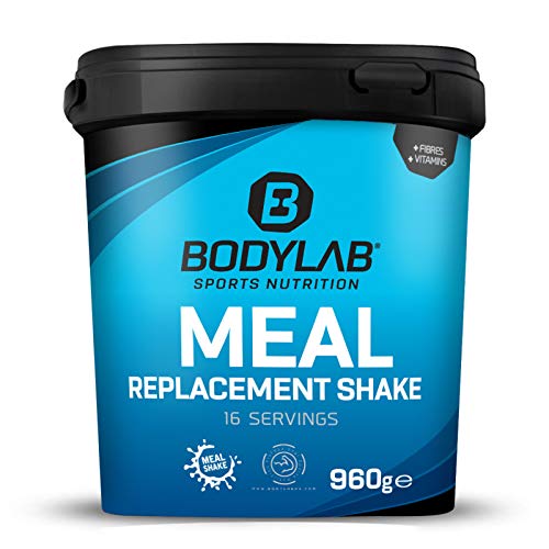 Bodylab24 Meal Replacement Shake Banane 960g, Diät-Shake zum Abnehmen, Mahlzeitersatz mit wichtigen Vitaminen und Nährstoffen, ohne Zucker-Zusatz, Mahlzeitersatz Shake