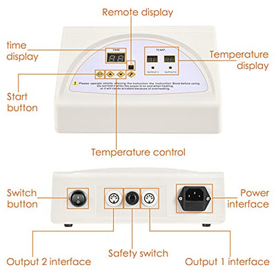 S SMAUTOP Sauna Decke 2 Zone Digital Ferninfrarot (FIR) Oxford Sauna Schlankheits-Decke Gewichtsverlust Körperformer Professionel Detox Therapie Gegen Alterung Schönheits Maschine (Silber)