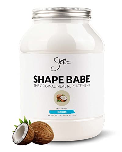 Shape World Shape Babe Mahlzeitenersatz in Pulverform (Kokos) | (1120g) | Idealer Mahlzeitersatz zum Abnehmen | Langanhaltendes Sättigungsgefühl | Schnell Zubereitet