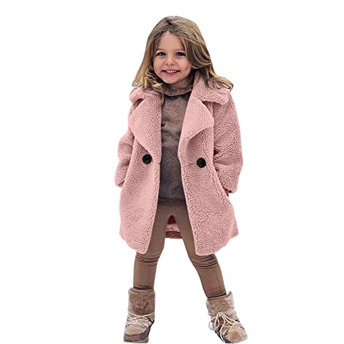 PZHHZPING Übergangsjacke Kinder Mädchen Jeansjacke Baby Jacke Parka Mantel Herbst Jeans Winterjacke Wintermantal Herbstjacke Herbstmantal Daunenjacke Babyjacke Steppjacke Plüschjacke Fleecejacke