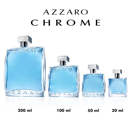 Azzaro Chrome, Parfüm für Herren, Eau de Toilette mit frischen Zitrusnoten, 50 ml