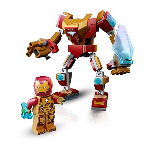 LEGO 76203 Marvel Iron Man Mech, Figur zum Sammeln, Superhelden-Spielzeug für Kinder ab 7 Jahren, Avengers Actionfigur