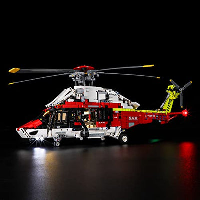 BRIKSMAX 42145 Led Licht für Lego Airbus H175 Rettungshubschrauber - Compatible with Lego Technic Bausteinen Modell - Ohne Lego Set