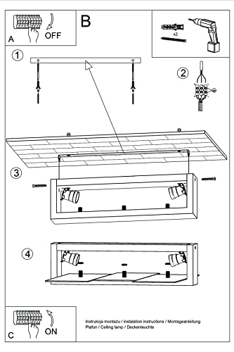 SOLLUX LIGHTING Feniks 2 Deckenleuchte | Stilvolle Kombination aus Holzgehäuse und Glasschirm | Austauschbares E27-Leuchtmittel, 2 x 60 W | Naturholz, 43 x 43 x 12 cm