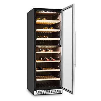 Klarstein Alleinversorger - Standkühlschrank, Kühlschrank, 90 L, 82 cm hoch, 7 L Eisfach, Gemüsefach, Edelstahltür, Türanschlag wechselbar, silber