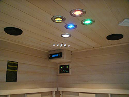 XXL Luxus LED Infrarotsauna Infrarotkabine-Wärmekabine Sauna +Radio USB MP3.