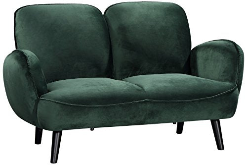 Atlantic Home Collection BEN, 2-Sitzer Sofa, Samt, grün