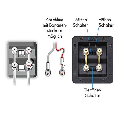 Nubert nuVero 170 Standlautsprecherpaar | Lautsprecher für Stereo | HiFi Qualität auf höchstem Niveau | passiv Standboxen mit 4 Wegen Made in Germany | High End Standlautsprecher Rot/Schwarz | 2 Stück