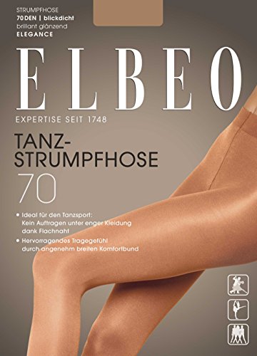 ELBEO Damen Strumpfhose Da. Tanzstrumpfhose, 15 Stück 70 Den, Braun (Skin 4008), 36-38