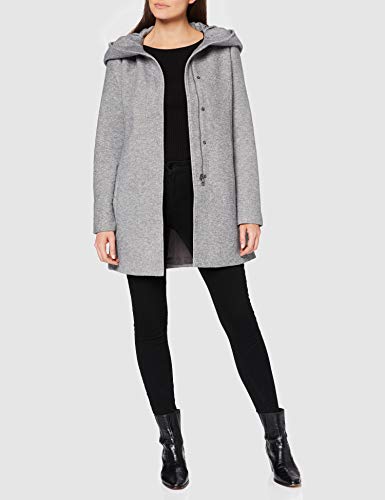 VERO MODA Damen Mantel Verodona 10202688 light grey melange S