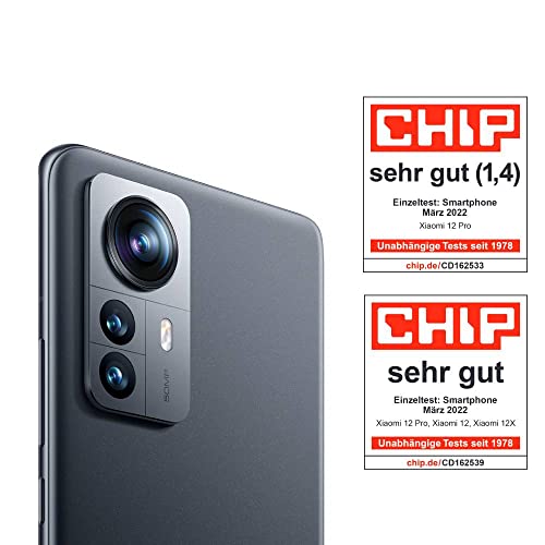 Xiaomi 12 Pro-Smartphone+Kopfhörer,12+256GB Handy ohne Vertrag,6.73"120Hz AMOLED Display,Snapdragon 8 Gen 1, 50MP Dreifach-Kamera,4600mAh,120W Xiaomi HyperCharge,Grau,2 Jahre Garantie+Amazon Exclusive