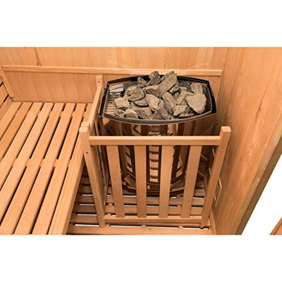 France Sauna - SN-SENSE-4PK – traditionelle Sauna Sense – Dampftechnologie – 100% kanadisches Fichtenholz – Sicherheitsglas – 4-Sitzer komplett