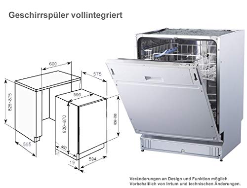 expendio Küchenblock Georgia 280 cm mit E-Geräten komplett weiß Hochglanz Küchenzeile Einbauküche Komplett-Küche