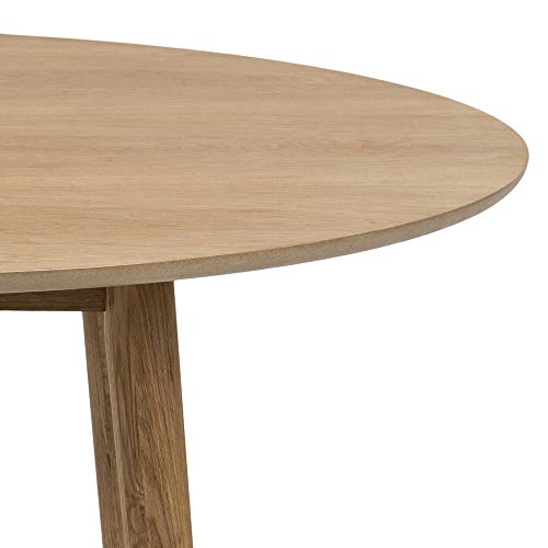 AC Design Furniture Pernille Esstisch Rund, Ø: 120 x 75,5 cm, Eiche, Holz, 1 Stk