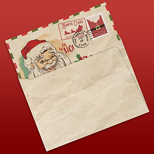 Weihnachtskarten mit Umschlag Set (12 Stück) - A6 Klappkarten für Weihnachten - Christmas Postkarte mit Umschlägen für deine Weihnachtsgrüße - Coole Weihnachtspostkarten mit und ohne Sprüche