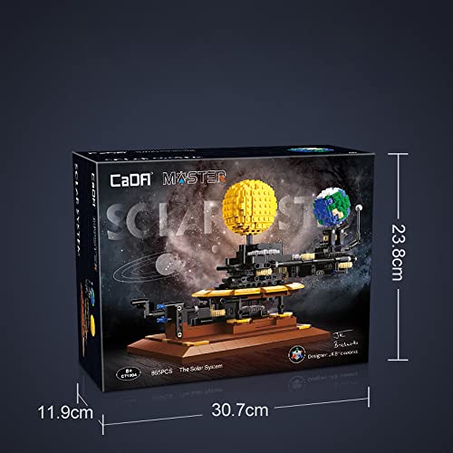 FanMei CADA klemmbausteine c71004w Technik solar System Set, Prototyp MOC-4477，865-tlg. Earth, Moon and Sun OrreryCADA Master Bausteine, kompatibel mit Lego (in luxuriöser originalverpackung)