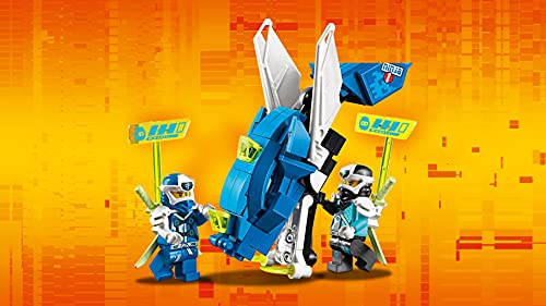 Lego 71711 NINJAGO Jays Cyber-Drache Mech, Bauset mit den Minifiguren Jay, NYA und Unagami