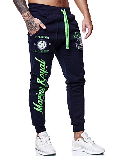 Code47 Herren Jogginghose Sporthose Männer Trainingshose Sweatpants 3628 Navy S