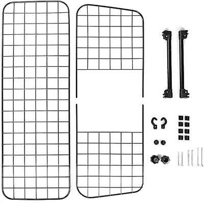 Heldenwerk Universal Kofferraum Trenngitter für Hunde - Auto Hundegitter zum Transport für deinen Hund - Schutzgitter mit Kopfstützen-Befestigung - Stufenlos verstellbares Kofferraumschutz Gitter