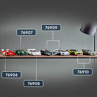 LEGO 76910 Speed Champions Aston Martin Valkyrie AMR Pro & Vantage GT3, Bausatz mit 2 Rennwagen, Modellautos für Kinder ab 9 Jahre, 2022 Kollektion