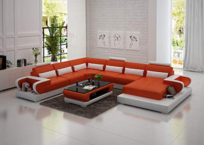 JVmoebel Ledersofa Couch Wohnlandschaft Ecksofa Eck Garnitur Design Modern Sofa G8003