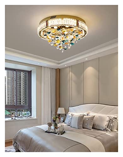 Wall Lighting Modern, Moderne LED-Kronleuchterlampe, Luxus-Deckenleuchten, bunte Kristall-Deckenlampe, kompatibel mit Wohnzimmer, Esszimmer, Kinderzimmer, Beleuchtung, LED-Leuchten in Gold, moderne LE