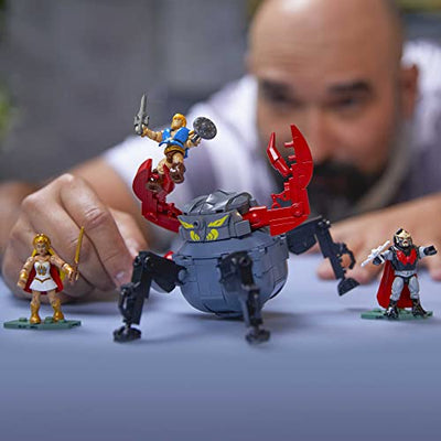 MEGA HFF27 - Mega Construx Masters of the Universe She-Ra vs Hordak & Monstroid Angriff Fahrzeug Baukasten, Bauspielzeug für Kinder, tolles Spielzeug Geschenk ab 8 Jahren