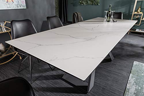 riess-ambiente.de Ausziehbarer Esstisch Concord 180-230cm Marmor-Optik aus Keramik Esszimmertisch Konferenztisch Tisch