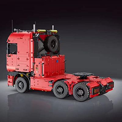 HYZH Technik Bausteine Truck Bausatz, 19005, 4825 Klemmbausteine 2.4Ghz/APP Technik Ferngesteuert LKW mit Akku/Empfänger und 7 Motoren, Kompatibel mit Lego Technic