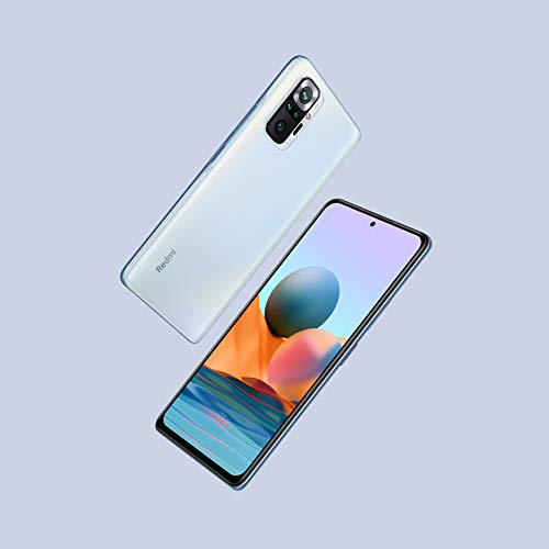 Xiaomi Redmi Note 10 Pro(6,67"), leistungsstarkes Android Smartphone ohne Vertrag+Kopfhörer, 120Hz AMOLED Display, 6GB RAM+128GB Speicher,Dual-SIM, 108MP Quad-Kamera, Blau