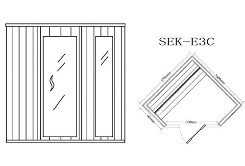 XXL Luxus Finnische Sauna SET Sauna inkl. Harvia Saunaofen Modell 2022 für 3 Pers.