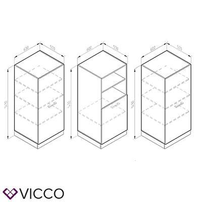 Vicco Küchenzeile Einbauküche Küchenschränke R-Line Landhaus Küchenmöbel (Anthrazit-Weiß, Block 180 cm)