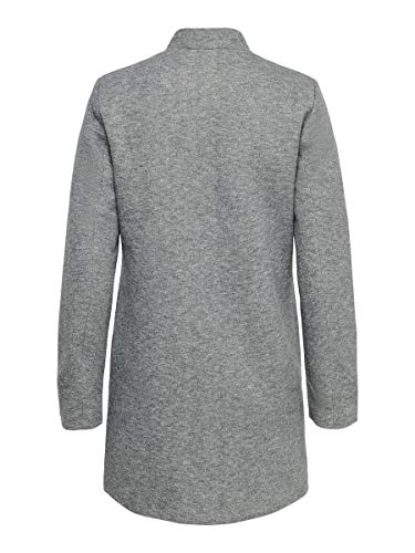 ONLY Damen Jacke Coatigan Soho 15149366 Light Grey Melange L