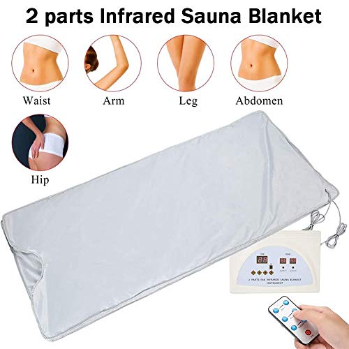 Ferninfrarot (FIR) Sauna Decke Detox 2 Zone, Frauen Body Shaper Sauna Schlankheits-Detox-Therapie Anti-Aging-schönheitsmaschine, für Schönheitssalon, Spa und Zuhause