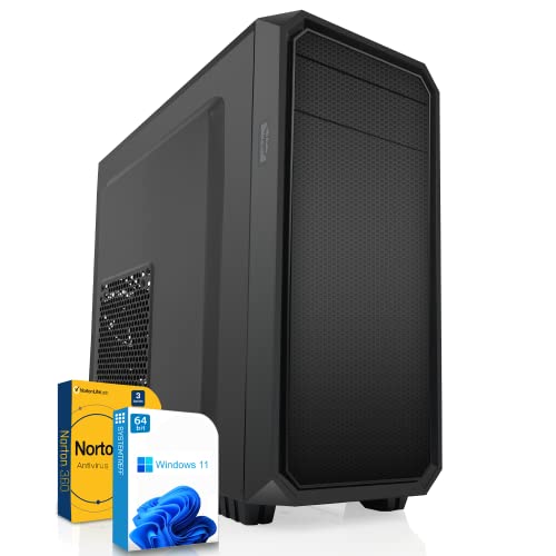 SYSTEMTREFF® Office PC AMD Athlon 3000G 4 Threads 3.5GHz | AMD Radeon RX Vega3 4K HDMI DX12 | 256GB SSD | 16GB DDR4 RAM | Windows 11 | WLAN Silent Desktop Computer Rechner für Büro Business Multimedia