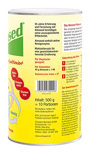 Almased Vitalkost Eiweißpulver zum Abnehmen, 500 gramm