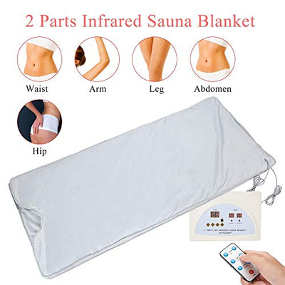 TMISHION Sauna Decke,Sauna Blanket,Infrarot Sauna Decke Sliming Blanket Heizdecke Khan Dampf Decke Weight Loss Sauna Detox Therapy Machine für Body Shaper Abnehmen Fitness Slimming Schwitzen