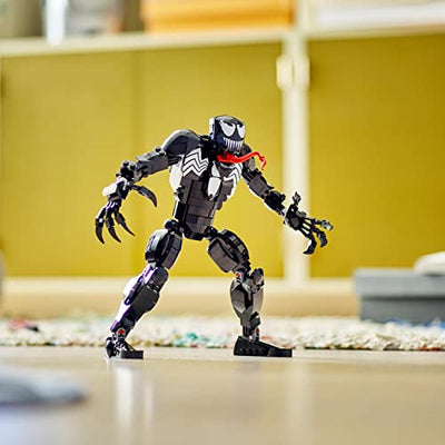 LEGO 76230 Marvel Venom Figur, bewegliches Superschurken Action-Spielzeug, sammelbares Set aus dem Spider-Man-Universum, Alien-Spielzeug