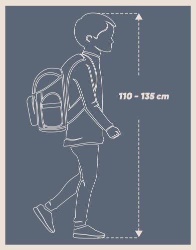 Baagl Schulranzen Jungen Set 3 Teilig, ERGO Schultasche ab 1. Klasse, Ergonomische Grundschule Ranzen mit Brustgurt (Fussball)